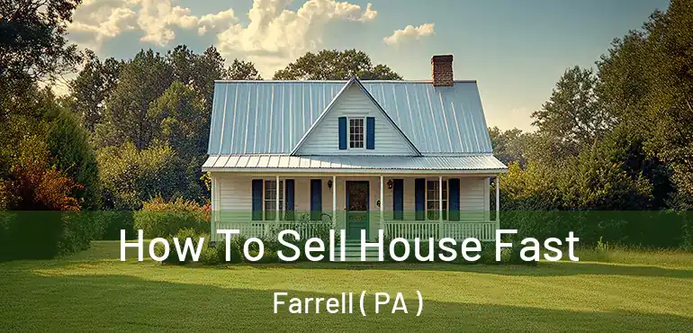  How To Sell House Fast Farrell ( PA )
