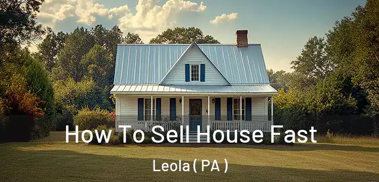  How To Sell House Fast Leola ( PA )
