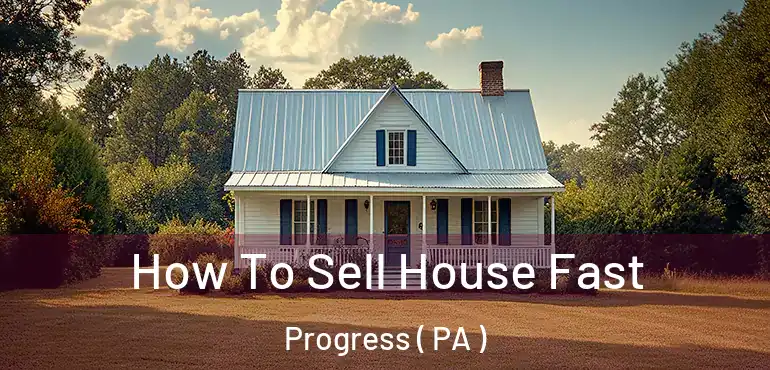  How To Sell House Fast Progress ( PA )