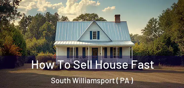  How To Sell House Fast South Williamsport ( PA )