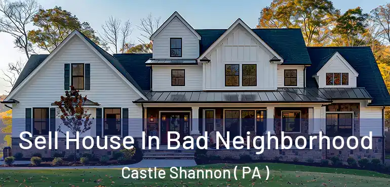  Sell House In Bad Neighborhood Castle Shannon ( PA )
