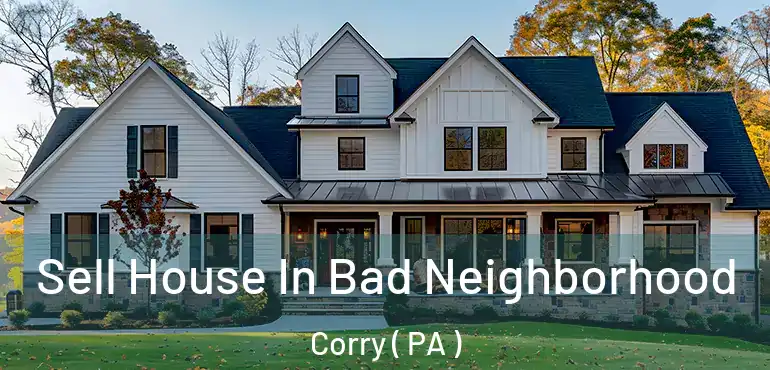 Sell House In Bad Neighborhood Corry ( PA )