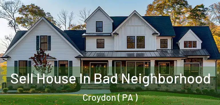  Sell House In Bad Neighborhood Croydon ( PA )