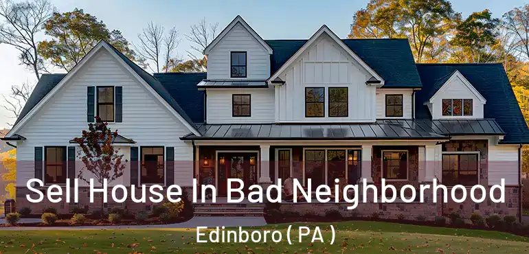  Sell House In Bad Neighborhood Edinboro ( PA )