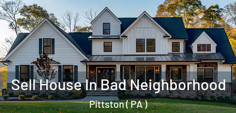  Sell House In Bad Neighborhood Pittston ( PA )