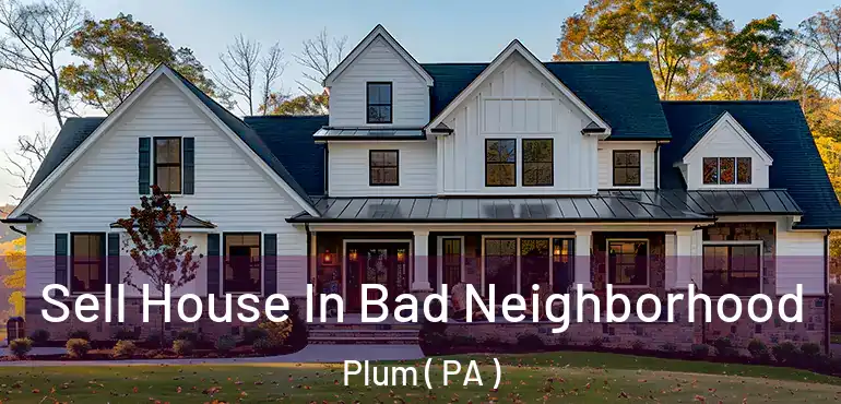  Sell House In Bad Neighborhood Plum ( PA )