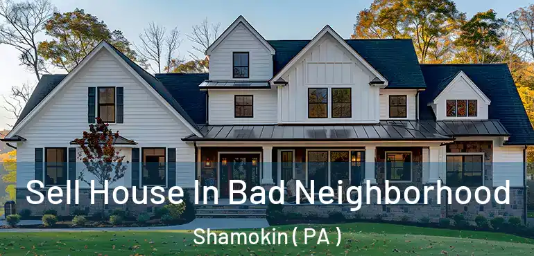  Sell House In Bad Neighborhood Shamokin ( PA )