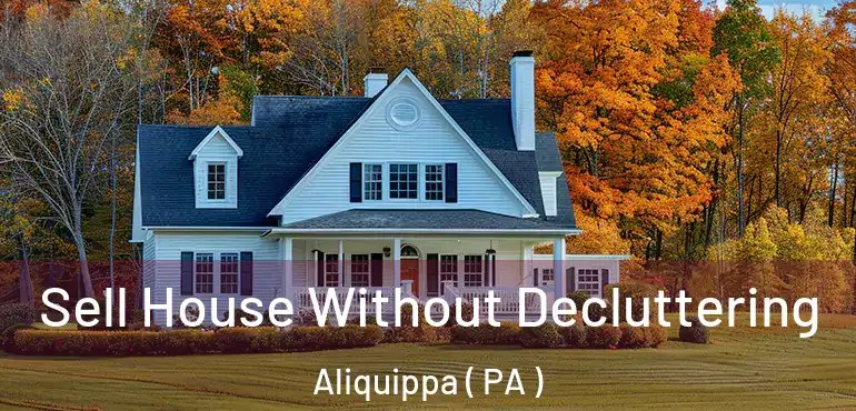  Sell House Without Decluttering Aliquippa ( PA )