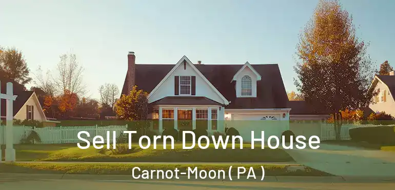  Sell Torn Down House Carnot-Moon ( PA )