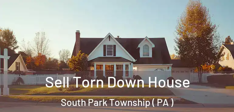  Sell Torn Down House South Park Township ( PA )