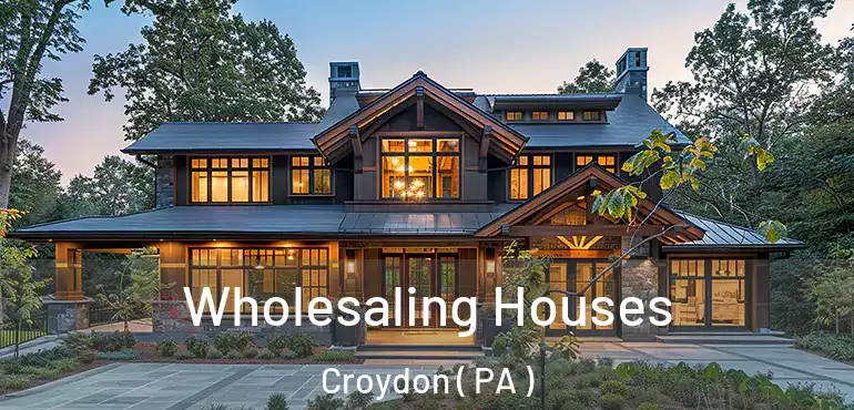  Wholesaling Houses Croydon ( PA )